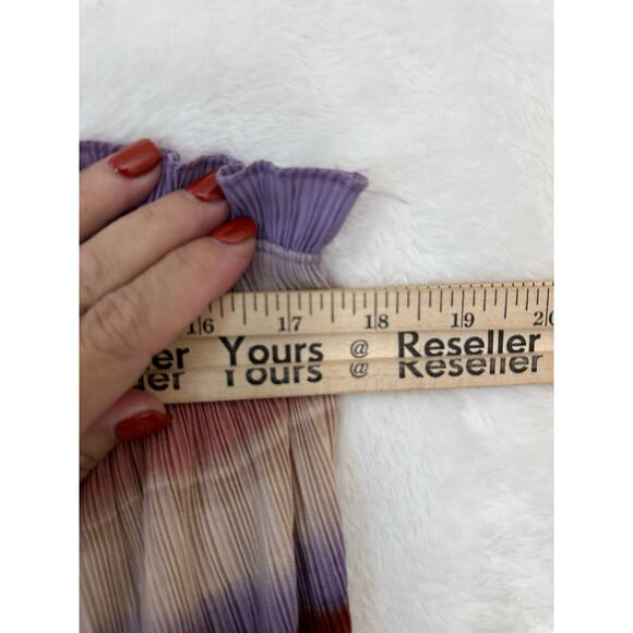 Madewell Pleated Cami Top S Flowy Beachy Relaxed Stripe - Picture 4 of 8